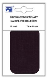 Riflové nažehlovací záplaty malé - černá
